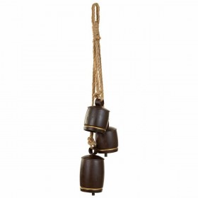 Campana Alexandra House Living Marrone Corda Ferro 12 x 81 x 20 cm