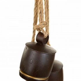 Campana Alexandra House Living Marrone Corda Ferro 12 x 81 x 20 cm
