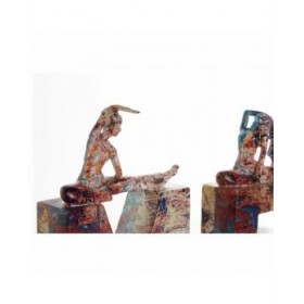 Statua Decorativa DKD Home Decor Resina (11.5 x 4.5 x 23 cm) (4 pcs)