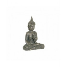 Statua Decorativa DKD Home Decor Dorato Buddha Grigio scuro (28 x 19 x 41 cm)