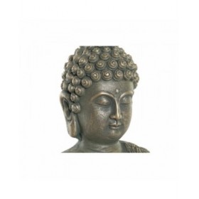Statua Decorativa DKD Home Decor Dorato Buddha Grigio scuro (28 x 19 x 41 cm)