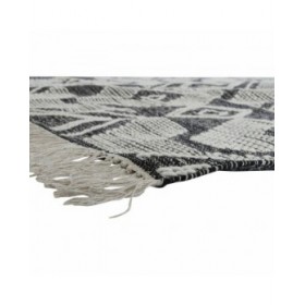 Tappeto DKD Home Decor Bianco Nero Cotone (160 x 230 x 1 cm)