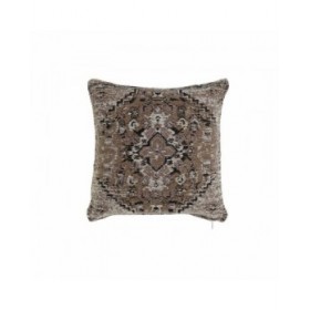 Cuscino DKD Home Decor Plastica Bianco Marrone Nero Rettangolare Quadrato Arabo 45 x 12 x 45 cm