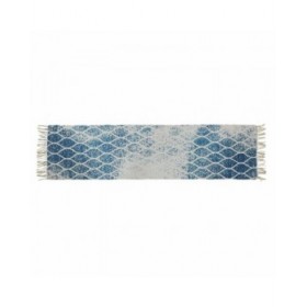 Tappeto DKD Home Decor Azzurro Cotone Chenille (60 x 240 x 1 cm)