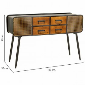 Credenza Alexandra House Living Marrone Ferro 38 x 79 x 120 cm