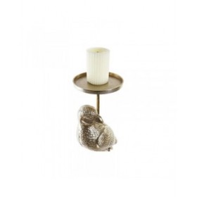 Candelabro DKD Home Decor Champagne Alluminio Pappagallo (21 x 21 x 72 cm)