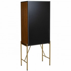 Armadio Alexandra House Living Marrone Vetro Legno di abete Legno MDF 35 x 155 x 64 cm