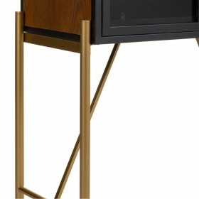 Armadio Alexandra House Living Marrone Vetro Legno di abete Legno MDF 35 x 155 x 64 cm