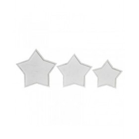 Centrotavola DKD Home Decor 57 x 54 x 3 cm Bianco Shabby Chic Decapaggio (3 Pezzi)