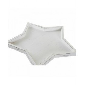Centrotavola DKD Home Decor 57 x 54 x 3 cm Bianco Shabby Chic Decapaggio (3 Pezzi)