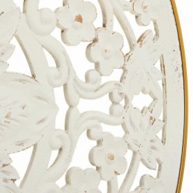 Decorazione da Parete Alexandra House Living Bianco Metallo Legno MDF 3 x 87 x 87 cm