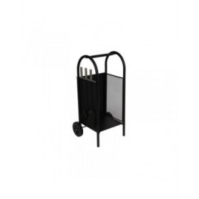 Supporto per Legna DKD Home Decor Acciaio Plastica (42 x 36 x 81 cm)