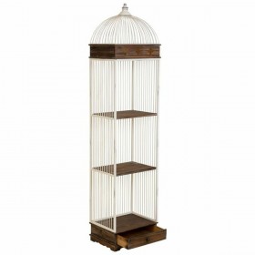 Scaffale Alexandra House Living Bianco Metallo Legno MDF 31 x 172 x 41 cm