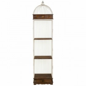 Scaffale Alexandra House Living Bianco Metallo Legno MDF 31 x 172 x 41 cm