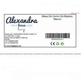 Tavolino da Caffè Alexandra House Living Bianco Legno di abete Legno MDF 66 x 81 x 66 cm