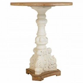 Tavolino da Caffè Alexandra House Living Bianco Legno di abete Legno MDF 66 x 81 x 66 cm