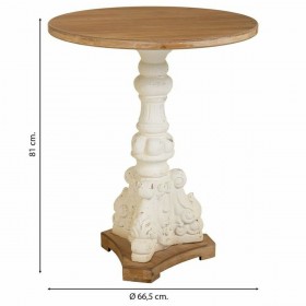 Tavolino da Caffè Alexandra House Living Bianco Legno di abete Legno MDF 66 x 81 x 66 cm