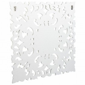 Decorazione da Parete Alexandra House Living Bianco Legno di abete Legno MDF 1 x 56 x 56 cm