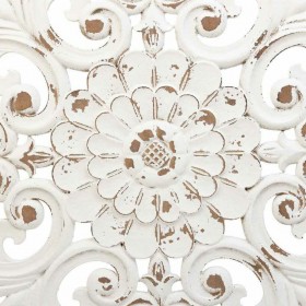 Decorazione da Parete Alexandra House Living Bianco Legno di abete Legno MDF 1 x 56 x 56 cm