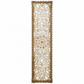 Decorazione da Parete Alexandra House Living Bianco Legno MDF 2 x 108 x 27 cm