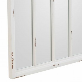 Specchio da parete Alexandra House Living Bianco Vetro Legno di abete Legno MDF 2 x 80 x 40 cm