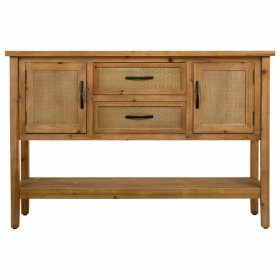 Ingresso con Cassetti Alexandra House Living Marrone Legno di abete Legno MDF 35 x 81 x 122 cm