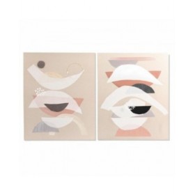 Quadro DKD Home Decor 75,5 x 3,7 x 100 cm Astratto Moderno (2 Unità)