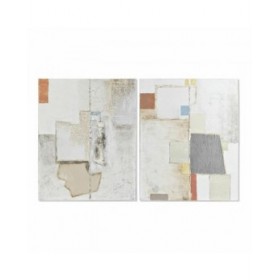 Quadro DKD Home Decor Astratto (80 x 3,7 x 100 cm) (2 Unità)