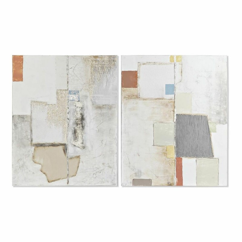 Quadro DKD Home Decor Astratto (80 x 3,7 x 100 cm) (2 Unità)