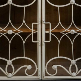 Credenza Alexandra House Living Nero Vetro Legno di abete Legno MDF 36 x 80 x 120 cm