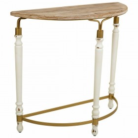 Ingresso Alexandra House Living Bianco Metallo Legno di abete Legno MDF 35 x 76 x 80 cm