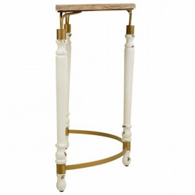 Ingresso Alexandra House Living Bianco Metallo Legno di abete Legno MDF 35 x 76 x 80 cm