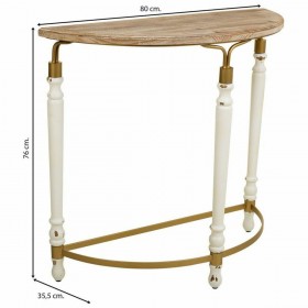 Ingresso Alexandra House Living Bianco Metallo Legno di abete Legno MDF 35 x 76 x 80 cm