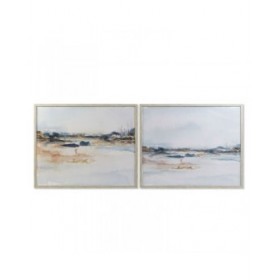 Quadro DKD Home Decor Astratto Moderno (104 x 4 x 83,5 cm) (2 Unità)
