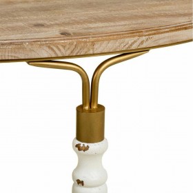 Ingresso Alexandra House Living Bianco Metallo Legno di abete Legno MDF 35 x 76 x 80 cm