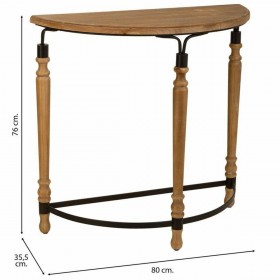 Ingresso Alexandra House Living Marrone Metallo Legno di abete Legno MDF 35 x 76 x 80 cm