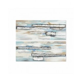 Quadro DKD Home Decor 150 x 3 x 60 cm Astratto Moderno (2 Unità)