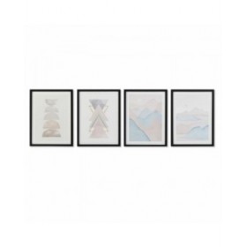 Quadro DKD Home Decor Montagna (30 x 3 x 40 cm) (4 Unità)