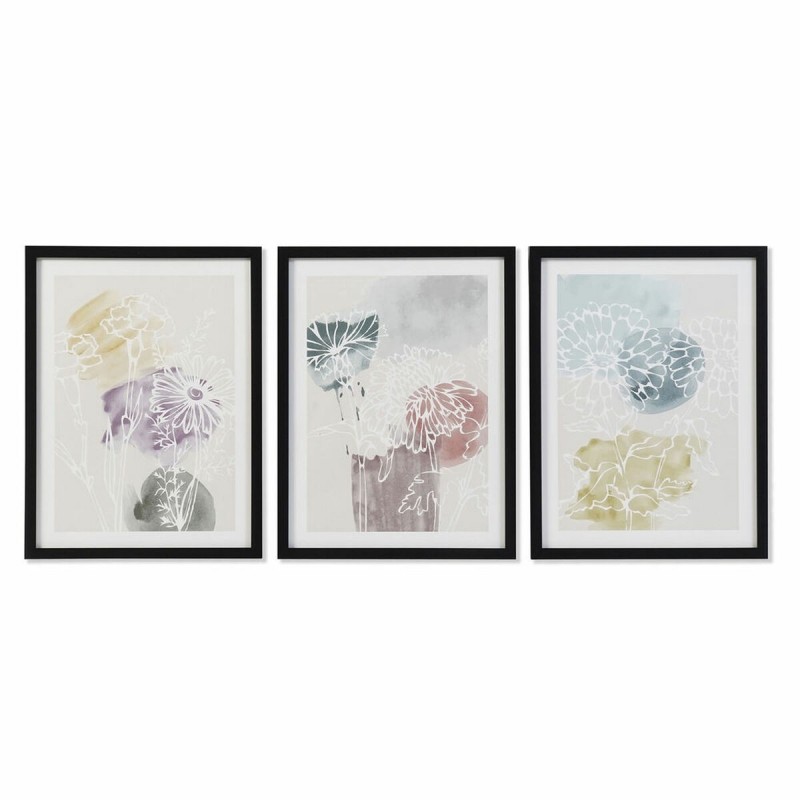 Quadro DKD Home Decor Fiori (30 x 3 x 40 cm)