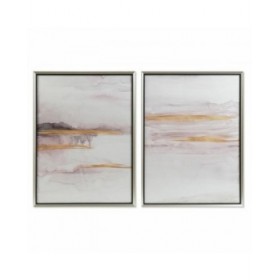 Quadro DKD Home Decor 60 x 3,5 x 80 cm Astratto Città (2 Unità)
