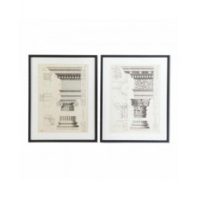 Quadro DKD Home Decor 60 x 3 x 76 cm Neoclassico (2 Unità)