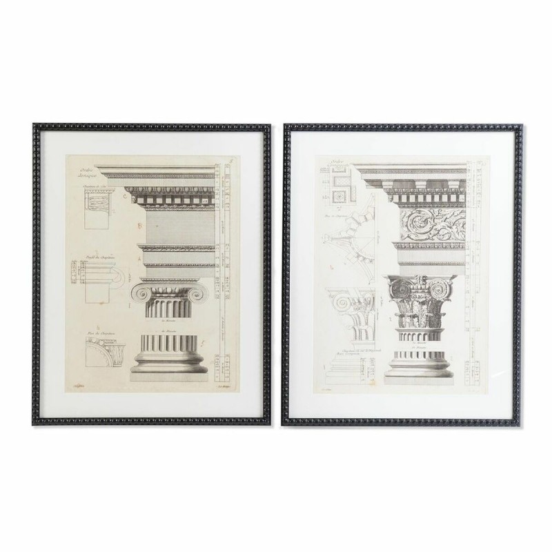 Quadro DKD Home Decor 60 x 3 x 76 cm Neoclassico (2 Unità)