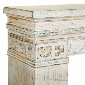 Cornici camini Alexandra House Living Bianco Legno di abete Legno MDF 30 x 110 x 100 cm