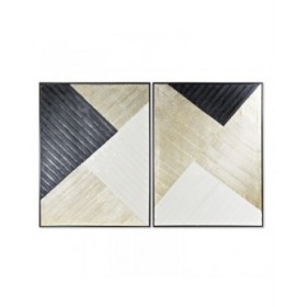 Tela DKD Home Decor Moderno Geometrico (93 x 3,5 x 123 cm) (2 Unità)