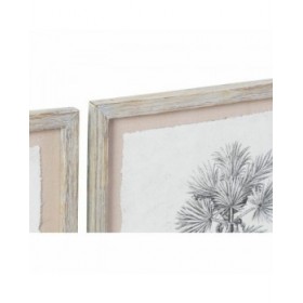 Quadro DKD Home Decor Palme Coloniale (35 x 1,8 x 45 cm) (9 Unità)