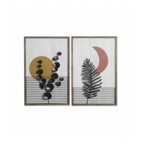 Quadro DKD Home Decor 51 x 3 x 76,5 cm Luna Scandinavo (2 Unità)