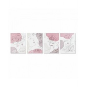 Quadro DKD Home Decor Donna (30 x 1,8 x 40 cm) (4 Unità)