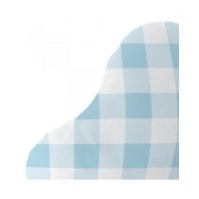 Cuscino HappyFriday Basic Azzurro Vichy 60 x 40 cm