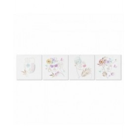 Quadro DKD Home Decor Astratto Moderno (40 x 1,8 x 40 cm) (4 Unità)