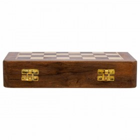 Scacchi Alexandra House Living Marrone Legno di acacia 25 x 4 x 25 cm Magnetico